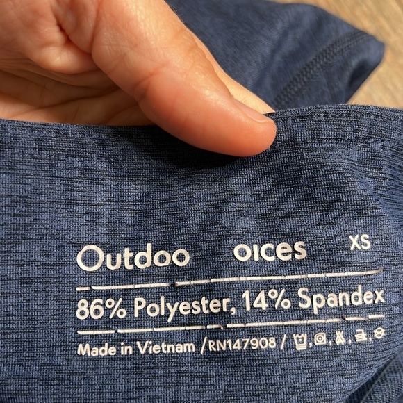 Outdoor voices colorblock blue leggings XS - Picture 5 of 10